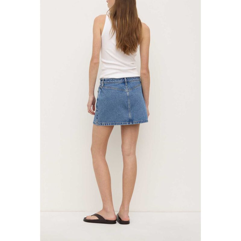 Assembly Label Callista Denim Mini Skirt Dark Stone image number 1